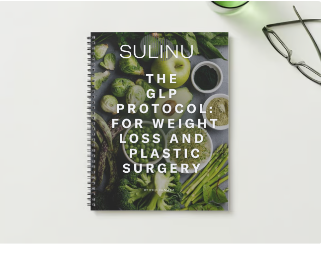 Cover photo for digital download of Sulinu's GLP Protocol for Weight Loss and Plastic Surgery