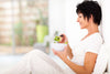 A woman eating a healthy meal. Nutrition before and after a mastectomy affects how well you heal. Here's what to eat, what to avoid, and when to start paying attention.